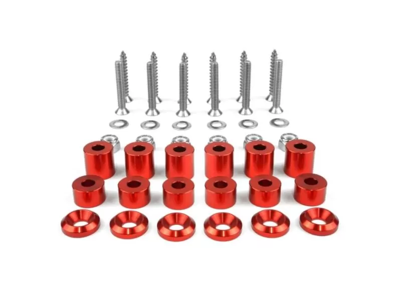 BuiltRight Industries 42 Piece Red Mounting Hardware Kit Plate Tech Plate - 201022
