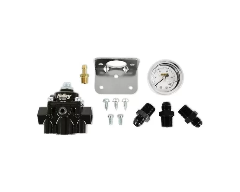 Holley EFI Die Cast Adjustable 15-60 psi Bypass Fuel Pressure Regulator Kit 12-886KIT - 12-886KIT