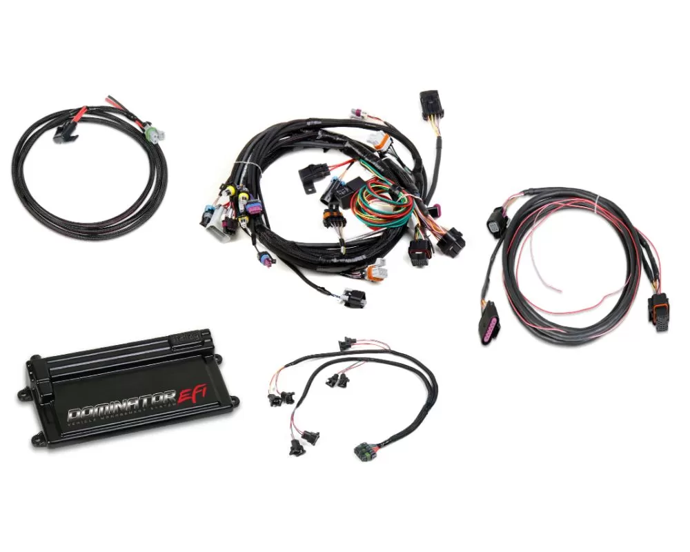 Holley EFI Dominator Kit GM LS1 Main Harness & Transmission Control + DBW w/ EV1 Injector - 550-657