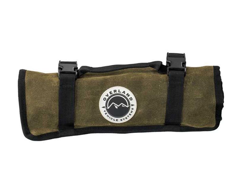 Overland Vehicle System Large Wrench Tool Roll #16 Waxed Canvas Storage Bags (24 Slots) - 21219941