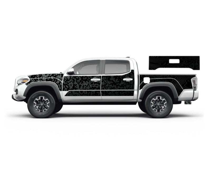 MEK Magnet Ghost Camo Black Removable Armor with Tailgate Panel Toyota Tacoma 2016-2023 - 9302