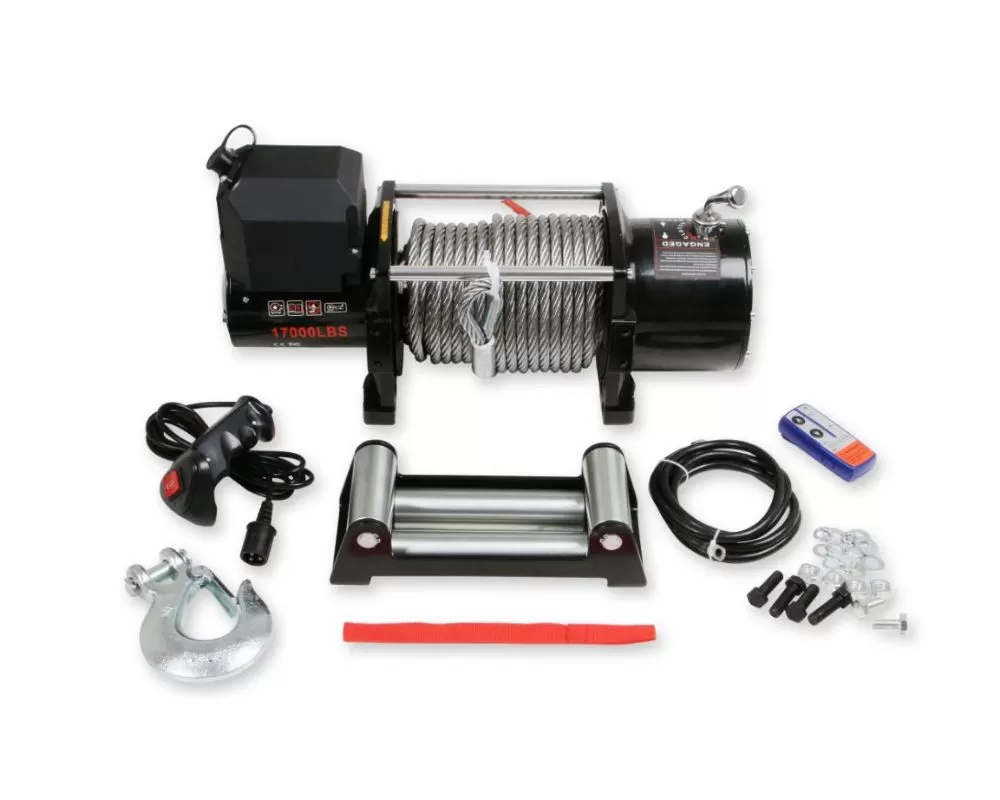 Anvil Off-Road 17,000 Lbs. Winch w/ Metal Cable|Roller Fairlead - 17001AOR