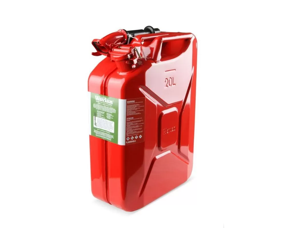 Anvil Off-Road Jerry Can Red - 5.3 Gallon (20 Liter) Steel w/ Safety Cap & Spout - 3009AOR