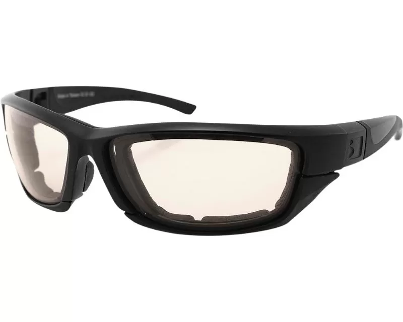 Bobster Decoder 2 Sunglasses Matte Black w/ Clear Photochromic Lens - BDEC201