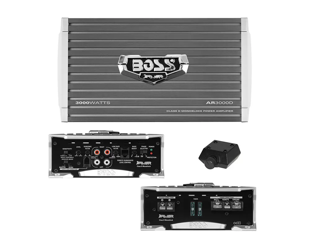 Boss Audio Max 3000W Armor Class D Monoblock Amplifier - AR3000D