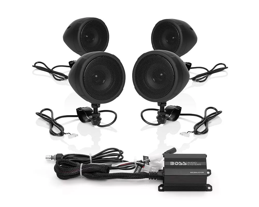 Boss Audio 1000 Watts Max Black Bluetooth Power All-Terrain Speaker And Amplifier System - MCBK470B