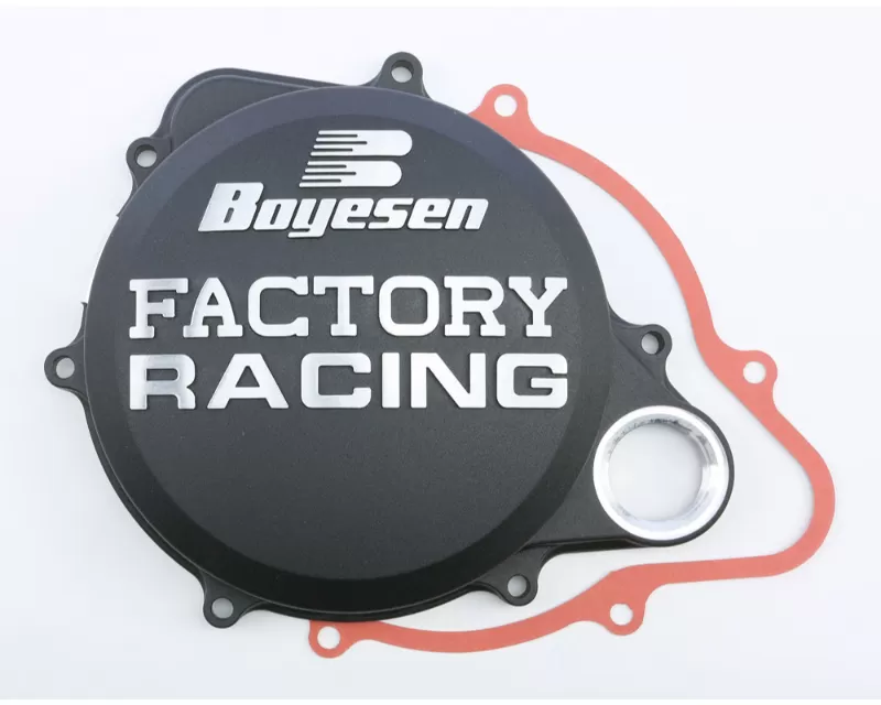 Boyesen Factory Racing Clutch Cover Black Honda CRF250R 2010-2017 - CC-07AB