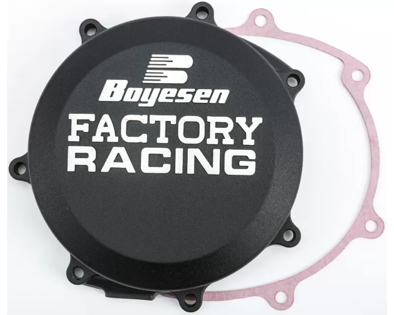 Boyesen Factory Racing Clutch Cover Black Yamaha YZ250FX | YZ250F | WR250F 2014-2019 - CC-37AB