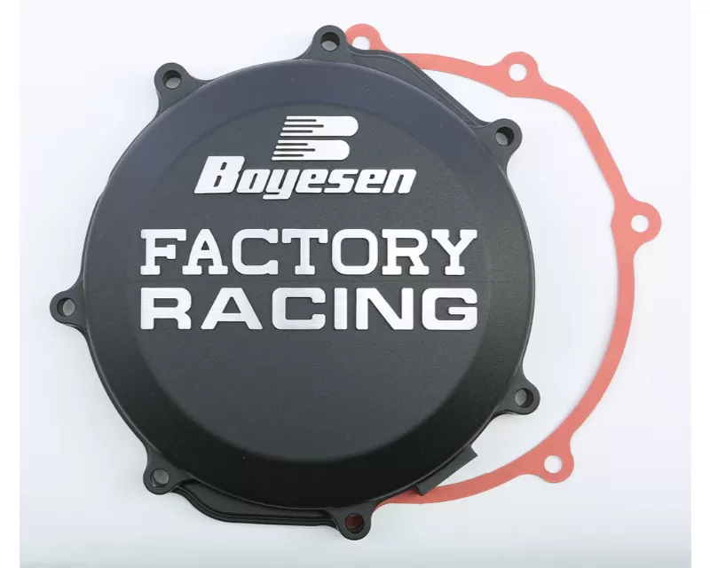 Boyesen Factory Racing Clutch Cover Black Yamaha YZ450FX | YZ450F | WR450F 2010-2020 - CC-38CB