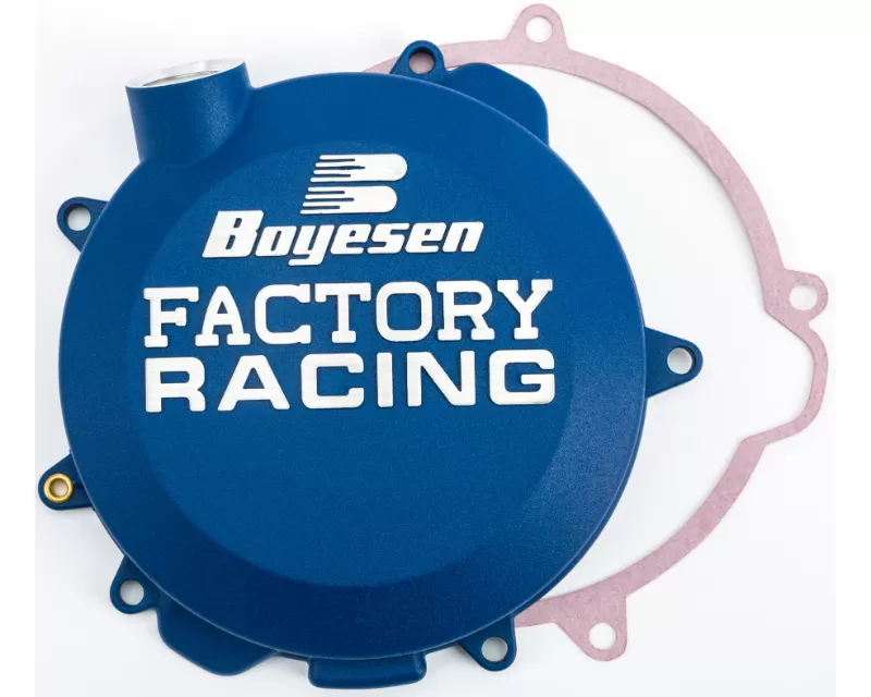 Boyesen Factory Racing Clutch Cover Blue Husqvarna TE 150 | TC 125 | KTM 125 SX | 150 SX | 150 XC-W 2016-2019 - CC-41AL