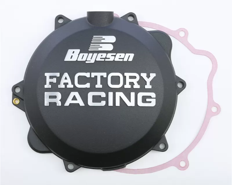 Boyesen Factory Racing Clutch Cover Black Husqvarna TE | TC | FE | KTM SX | XC 2009-2016 - CC-42AB