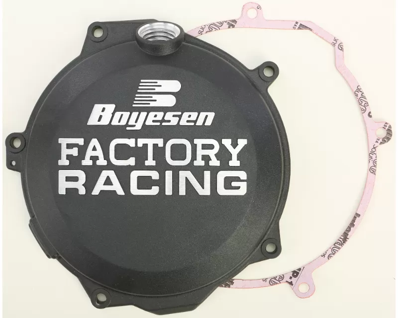 Boyesen Factory Racing Clutch Cover Black Husqvarna/KTM/Husaberg - CC-44AB
