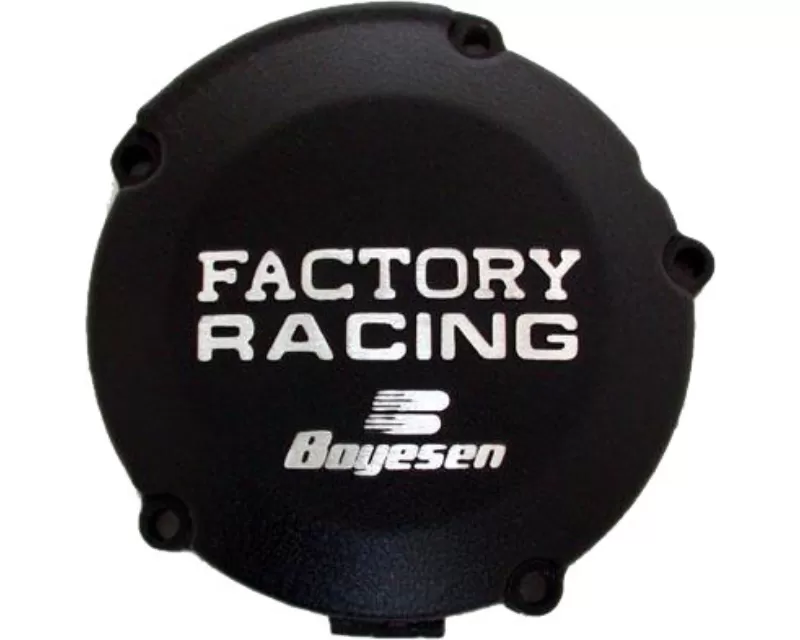 Boyesen Factory Racing Ignition Cover Black Kawasaki KX125 1992-2002 - SC-11B