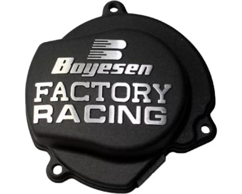 Boyesen Factory Racing Ignition Cover Black KTM 65 SXS | 65 SX | Husqvarna TC 65 2009-2019 - SC-40AB