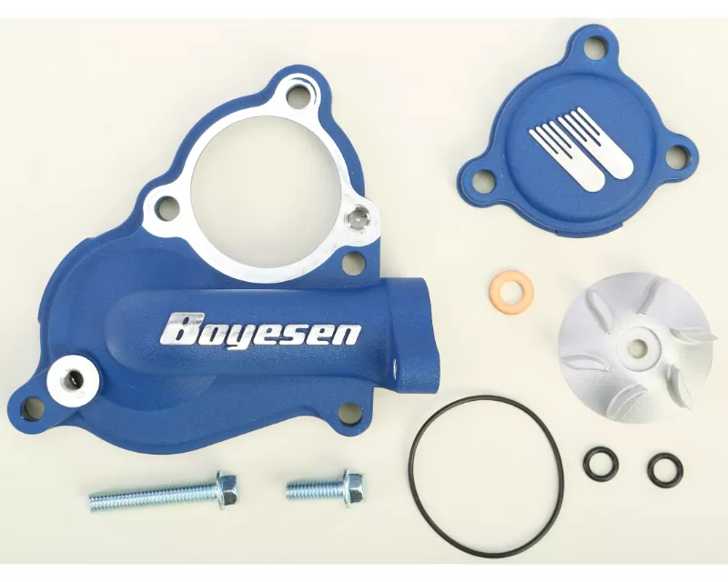 Boyesen Waterpump Cover & Impeller Kit Blue Kawasaki KX250F | Suzuki RM-Z250 2004-2016 - WPK-17L