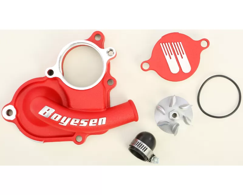 Boyesen Waterpump Cover & Impeller Kit Red Suzuki RMX450Z | RM-Z450 2008-2019 - WPK-26AR