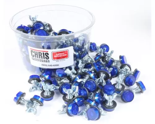 Chris Products Mini-Reflectors 150/pck Blue - CH150B