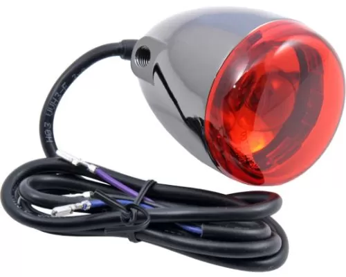 Chris Products Turn Signal Assembly Black Nickel Red - 8500R-BN