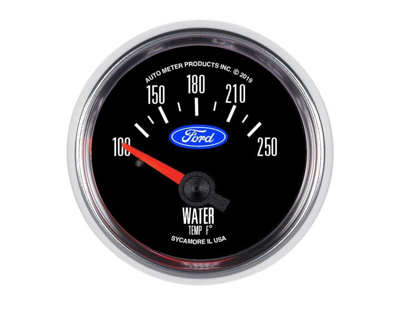 AutoMeter Electric Water Temp Gauge 2-1/16" 100F-250F Ford - 880822