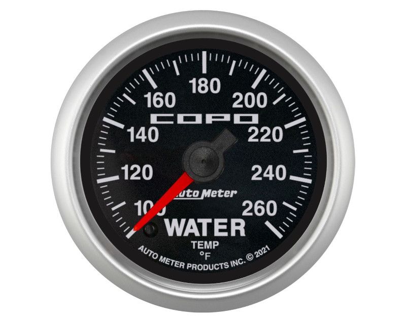 AutoMeter Digital Water Temp Gauge 52mm 100-260F Chevrolet COPO Camaro - 880875