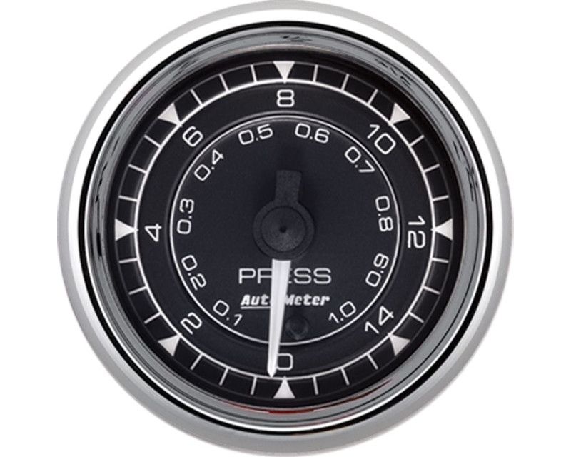 AutoMeter Chrono 2-1/16: 15PSI Digital Stepper Motor Pressure Gauge Chrome - 9762
