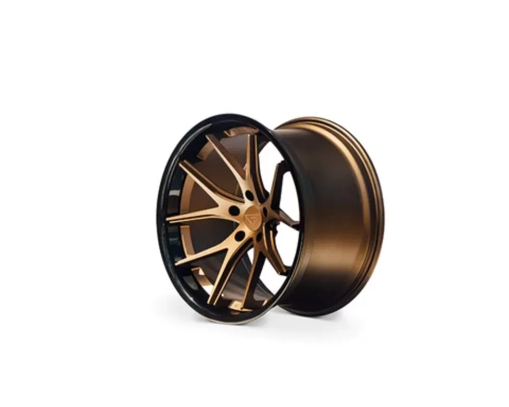 Ferrada FR2 Wheel 20x10.5 5x112 38mm Bronze w/ Gloss Black Lip - FR2201055114BZ38