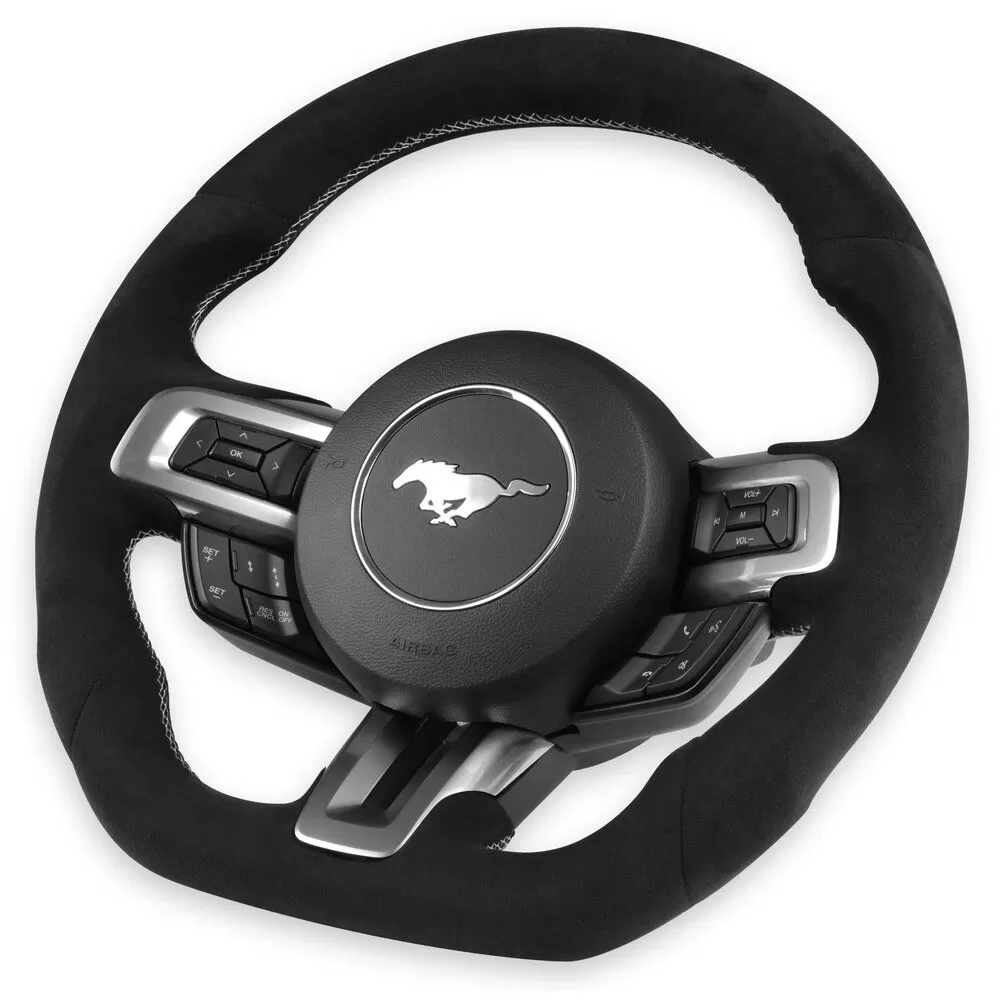 Rekudo Steering Wheel Alcantara Wrapped Heated Ford Mustang 2015-2017 - RK950-08