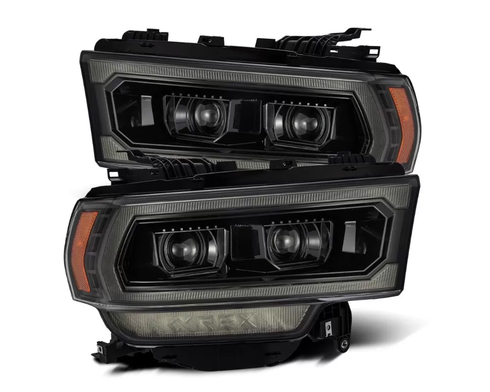 LUXX-Series LED Projector Headlights Alpha-Black Ram 2500 2019-2021 AlphaRex - 880549