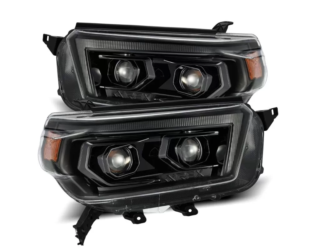 LUXX-Series Projector Headlights Alpha-Black Toyota 4Runner 2010-2013 AlphaRex - 880756