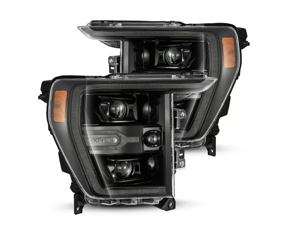 Alpha-Black LED Projector Headlights Ford F150 LUXX-Series 2021-2022 AlphaRex - 880169