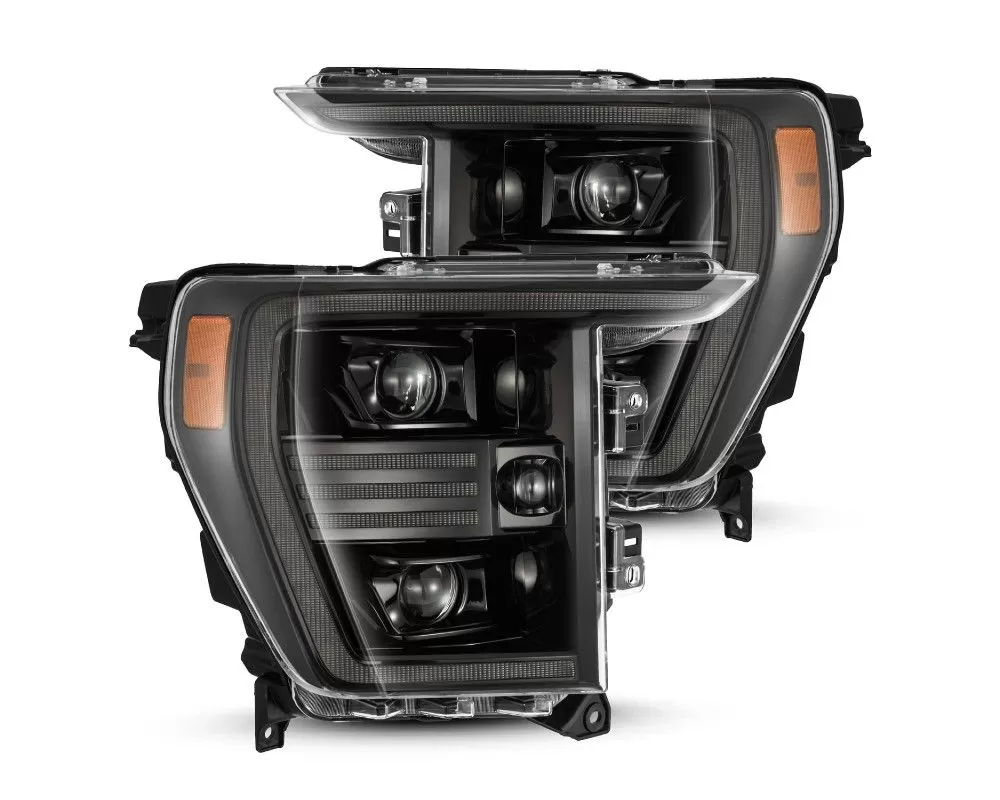 Alpharex Black LED Projector Headlights Ford F150 PRO-Series 2021-2023 - 880294