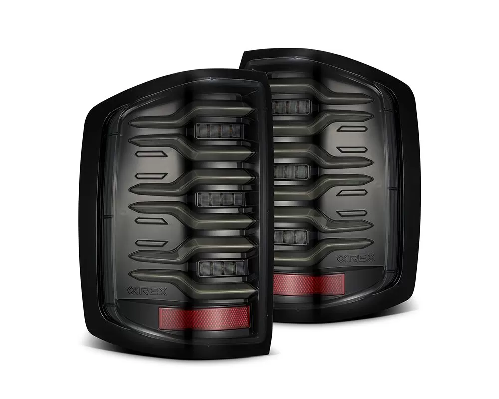Alpha-Black Dually LUXX-Series LED Tail Lights Chevrolet Silverado 1500HD | 2500HD | 3500HD | GMC Sierra 3500HD 2014-2019 AlphaRex - 620040