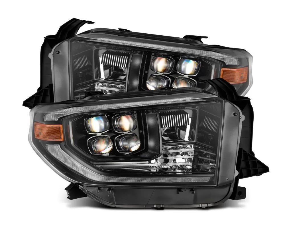 Nova-Series LED Projector Headlights - Alpha Black G2 Sequential with upgraded DRL Toyota Tundra 2014-2021 AlphaRex - 880832