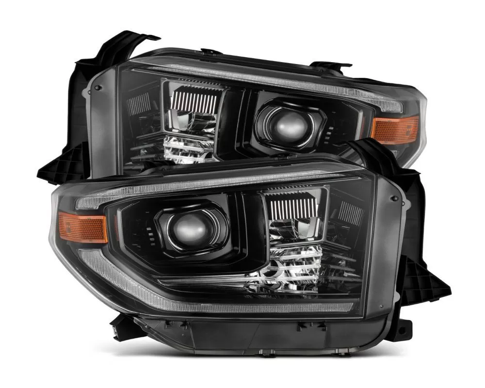 Pro-Series Projector Headlights - Alpha Black G2 Sequential with upgraded DRL Toyota Tundra 2014-2021 AlphaRex - 880839