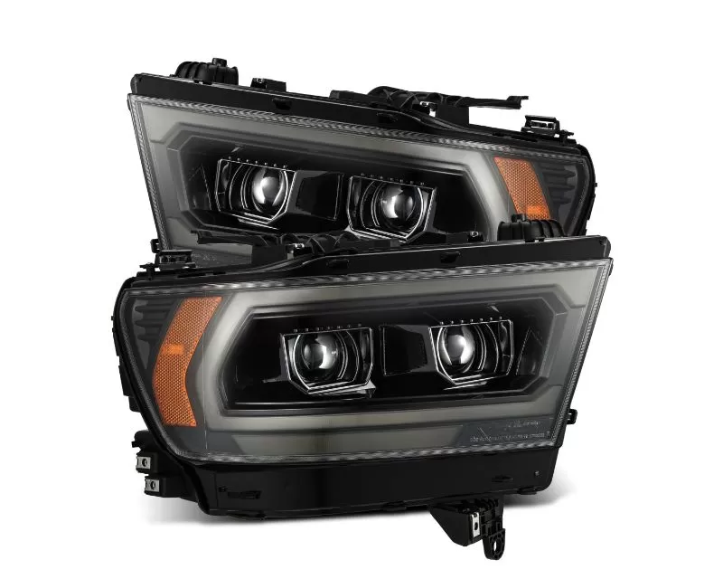Alpha-Black PRO-Series Projector Headlights with Seq Signal | DRL Dodge Ram 1500 2019-2023 AlphaRex - 880574