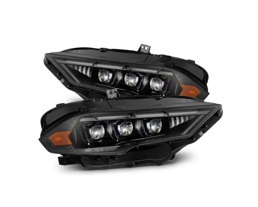 NOVA-Series Alpha-Black LED Projector Headlights Ford Mustang 2018-2022 AlphaRex - 880263