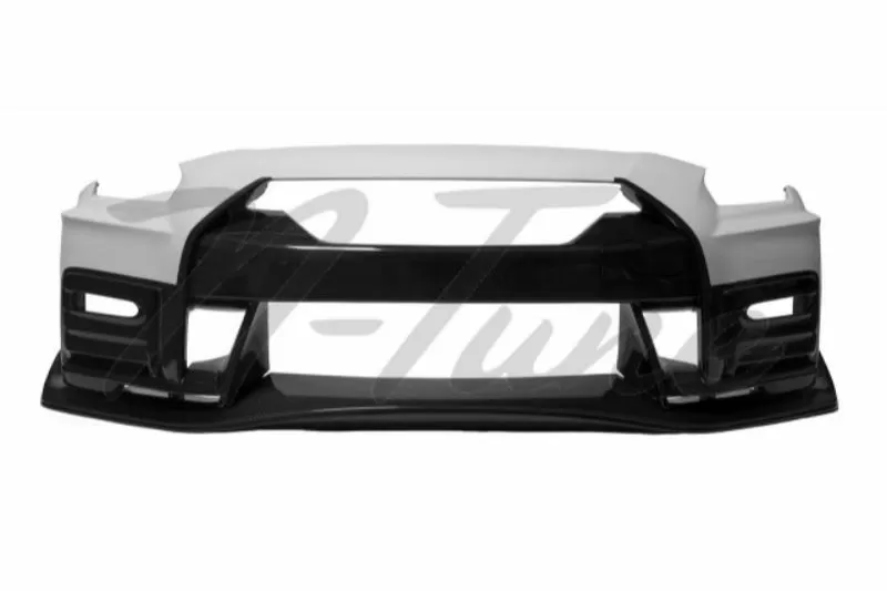 N-Tune Kit C: V2 Front Bumper & Front Splitter Package FRP and Carbon Fiber Nissan GTR R35 2017-2021 - N300-2A02