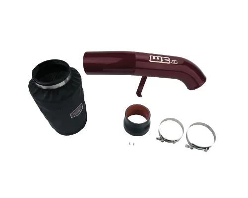 WCFab 2001-2004 LB7 Duramax 4 Inch Intake Kit Red Two Stage Powder Coating - WCF100334-RED