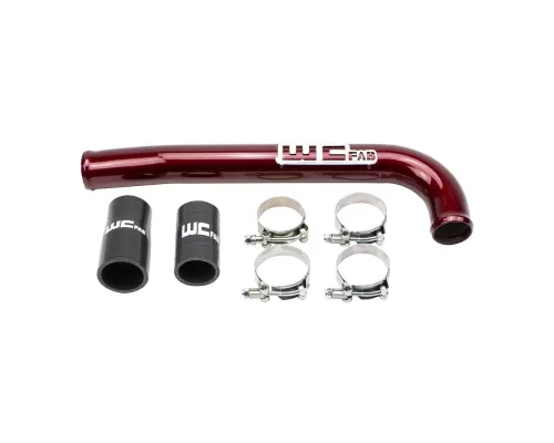WCFab Upper Coolant Pipe Two Stage Powder Coating Red Dodge Cummins 2003-2009 - WCF100678-RED
