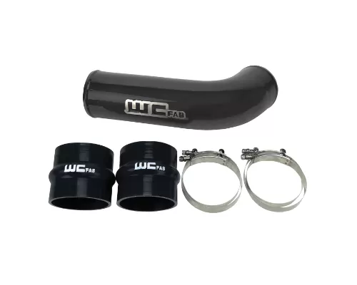 WCFab 2017-2019 L5P Duramax 4 Inch Intake Pipe for OEM Air Box Grey Two Stage Powder Coating - WCF100709-GRY