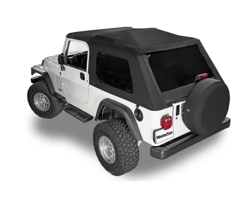 MasterTop Skymaster Fastback Replacement Soft Top Black Diamond Fabric Only Jeep Wrangler Unlimited LJ 2004-2006 - 15701035