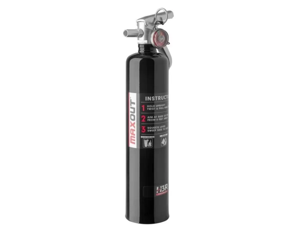 Course Motorsports H3R MaxOut 2.5lb Dry Chemical Fire Extinguisher - Black - H3R7.MX250B