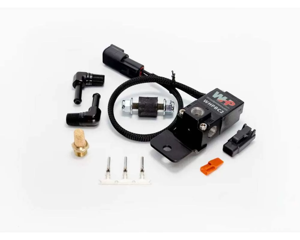 ECUMaster WHP Boost Control Solenoid Kit Fittings and Bracket Black - WHPBC2