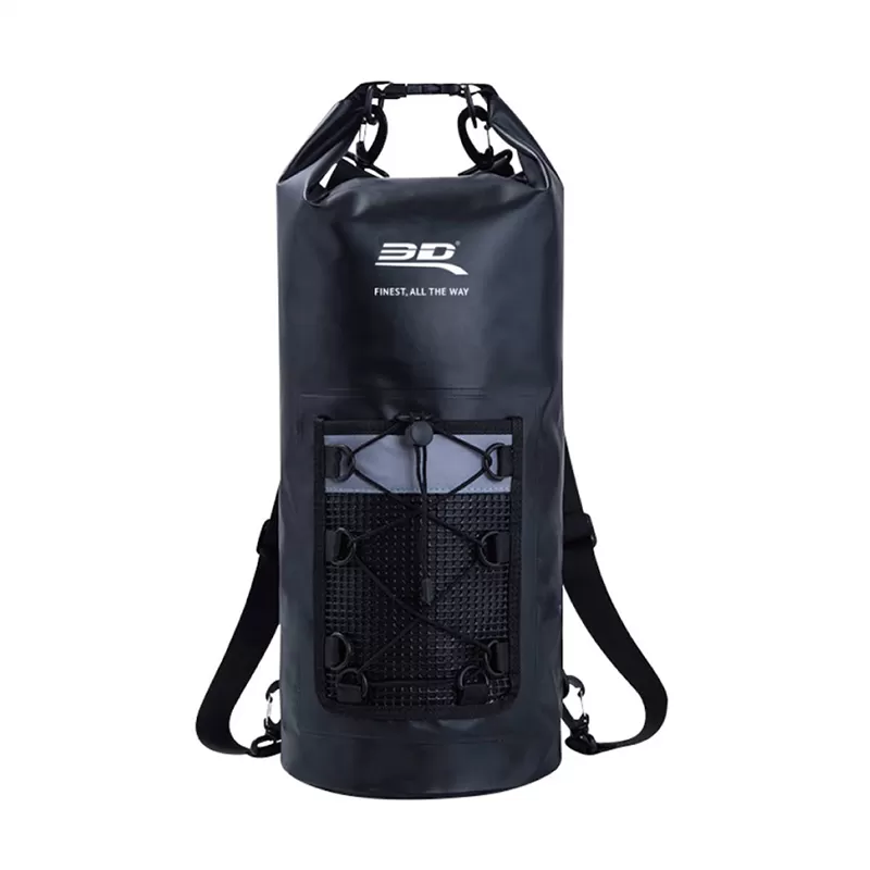 3D MAXpider Black Roll-Top Dry Bag Backpack - 6117-09