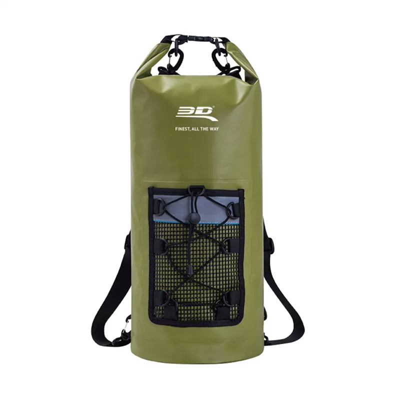3D MAXpider Army Green Roll-Top Dry Bag Backpack - 6117-AG