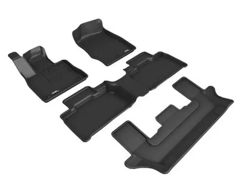 3D MAXpider 1st/2nd/3rd Row Floor Mats - Black Ford Explorer 2020-2022 - L1FR13001509