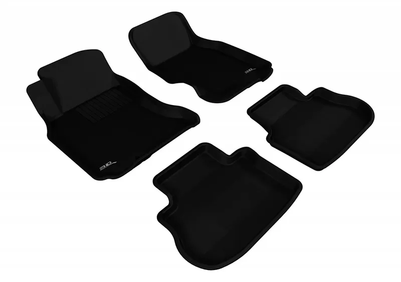 3D MAXpider Black Kagu 1st & 2nd Row Floormats Infiniti FX35 | FX45 2003-2008 - L1IN00001509