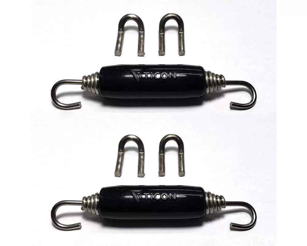 Stainless Bros Stainless Exhaust Hook w/ Slip Joint Tension Spring - 2 Pack - 608-00212-1101