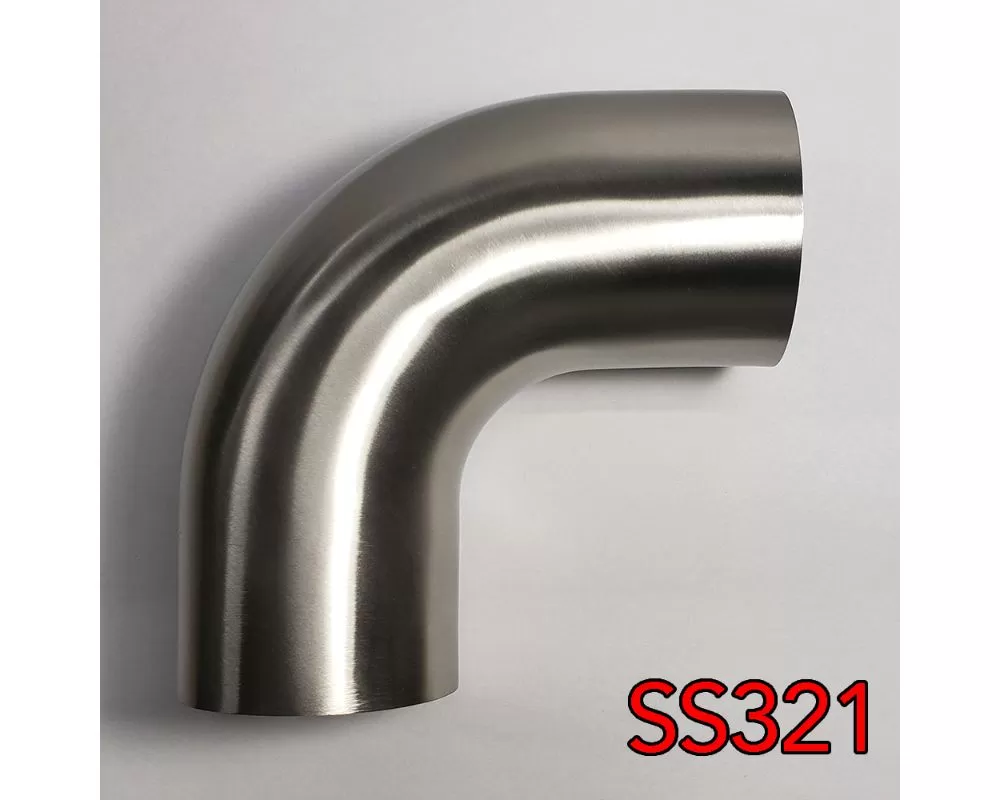 Stainless Bros 1.5" SS321 90 Degree Elbow - 1D / 1.5" CLR - 16GA / .065" - With Leg - 701-03856-4100