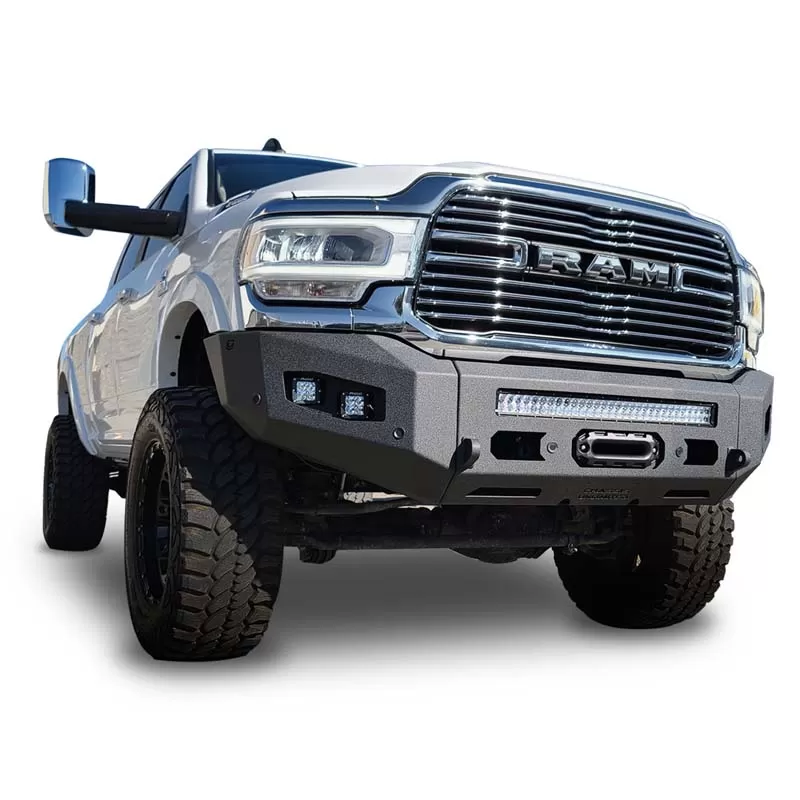 Chassis Unlimited Attitude Series Front Winch Bumper w/o Parking Sensors Ram 2500 | 3500 2019-2021 - CUB980321
